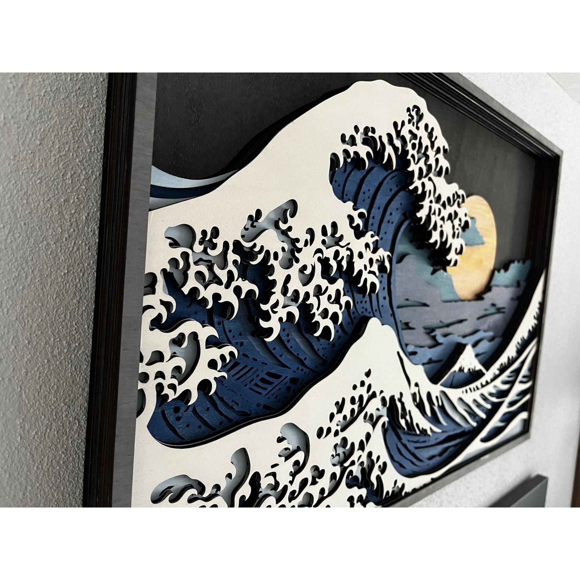 große japanische welle – Sonnenaufgang - Sonnenuntergang