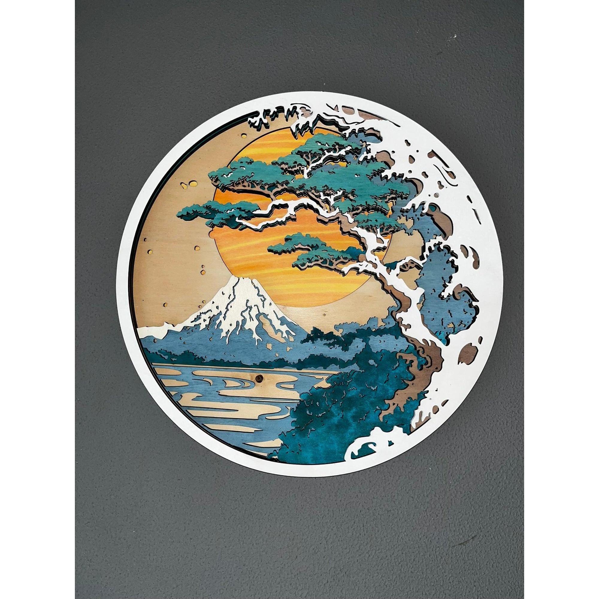 Bonsai mit Fujijama