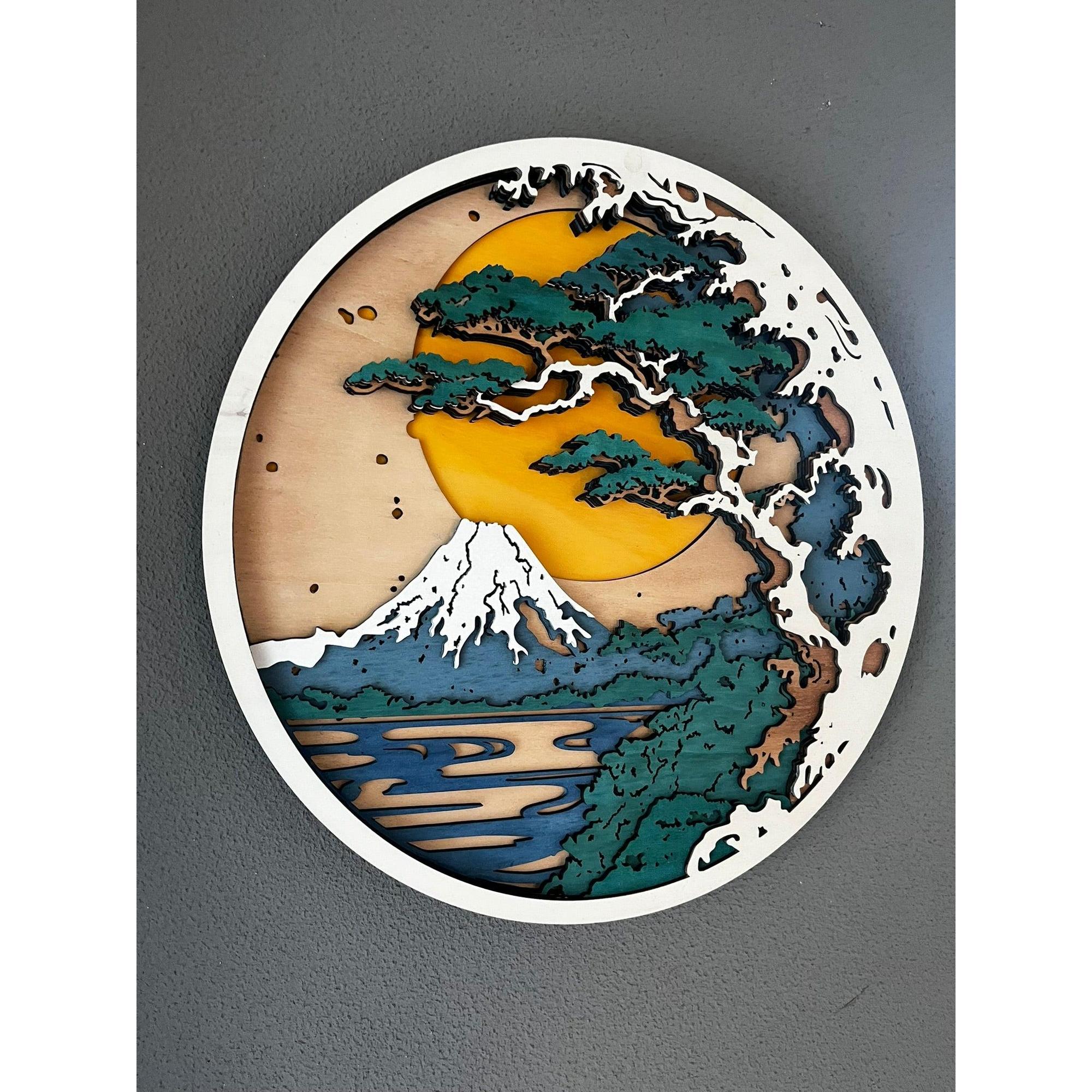 Bonsai mit Fujijama